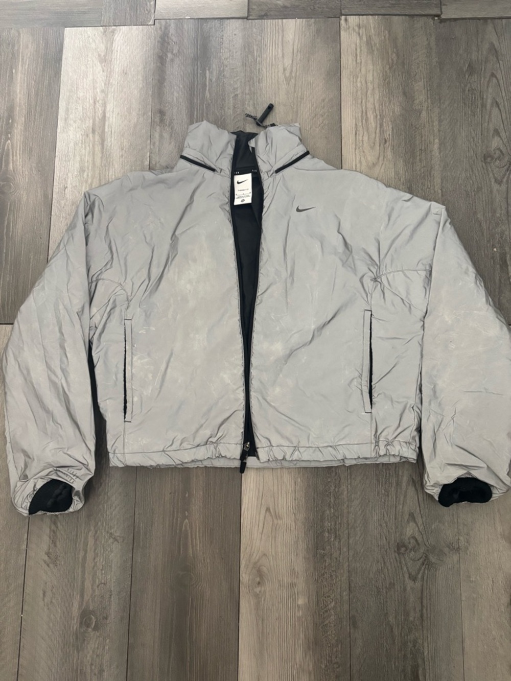 Nike Black and White Therma-Fit Jacket